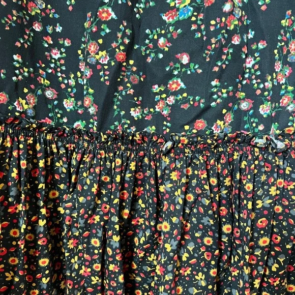 Maeve by Anthropologie Marlie Floral Button Front Tunic Dress - Picture 5 of 5